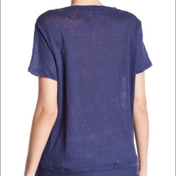 Sanctuary Linen blue Mixed Media Tee size small - Picture 2 of 7
